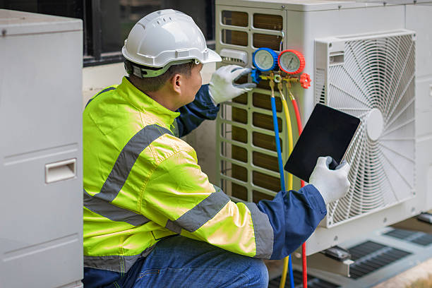 Professional Ductwork Repair technician working in Frankfort, MI